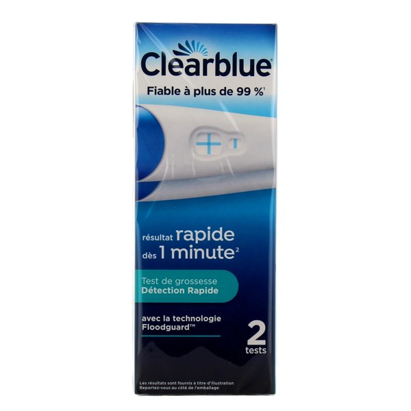 Clearblue Plus test de grossesse — boîte de 2