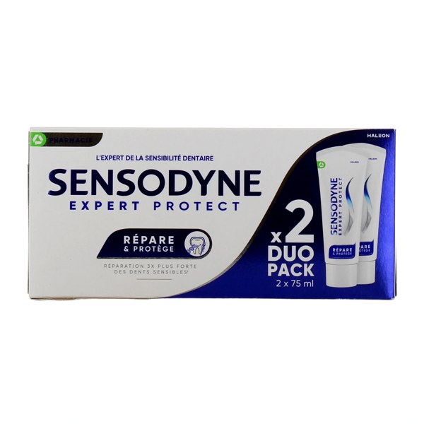 Sensodyne Réparer & Protéger dentifrice menthe fraîche — lot de 2 × 75 ml