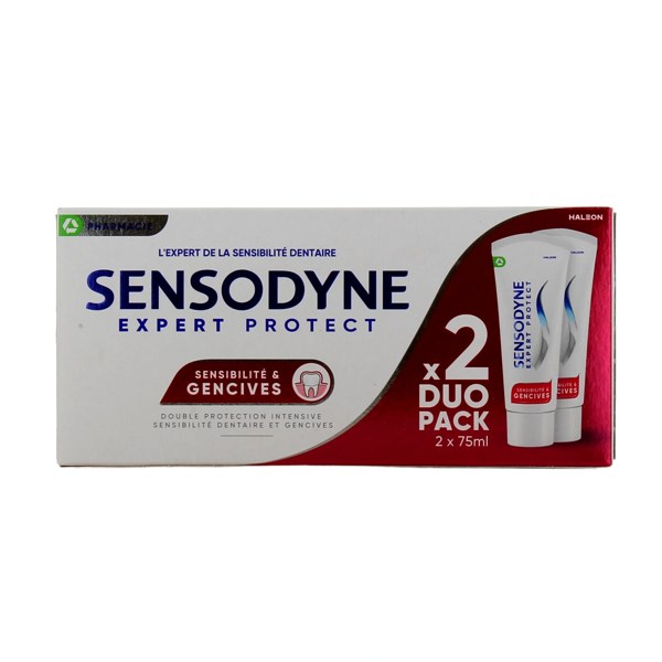 Sensodyne Sensibilité & Gencives dentifrice — lot de 2 × 75 ml
