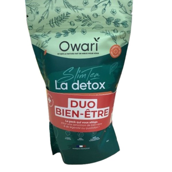 Owari Duo Bien-être — infusions Slim'Tea et queues de cerises (sachets de 50 g)