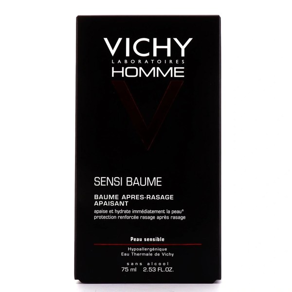 Vichy Homme Sensi-Baume après-rasage au calcium — tube de 75 ml
