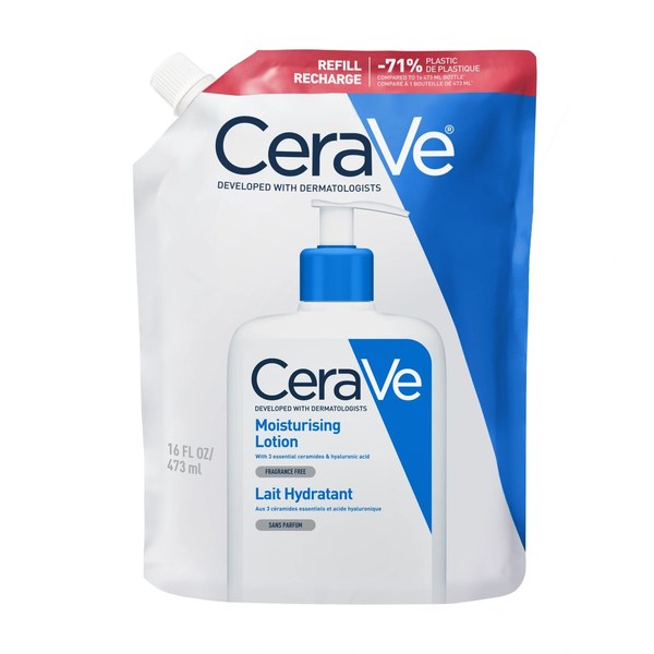 CeraVe lait hydratant peaux sèches à très sèches — éco-recharge 473 ml