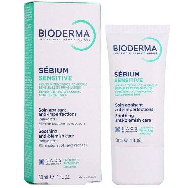 Bioderma Sébium Sensitive soin peaux sensibles à tendance acnéique — 30 ml