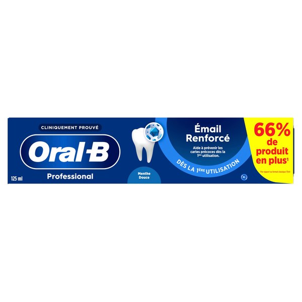 Oral-B Pro Émail Renforcé dentifrice — tube de 125 ml