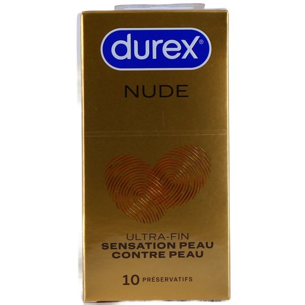 Durex Nude Original préservatifs ultra-fins — boîte de 10