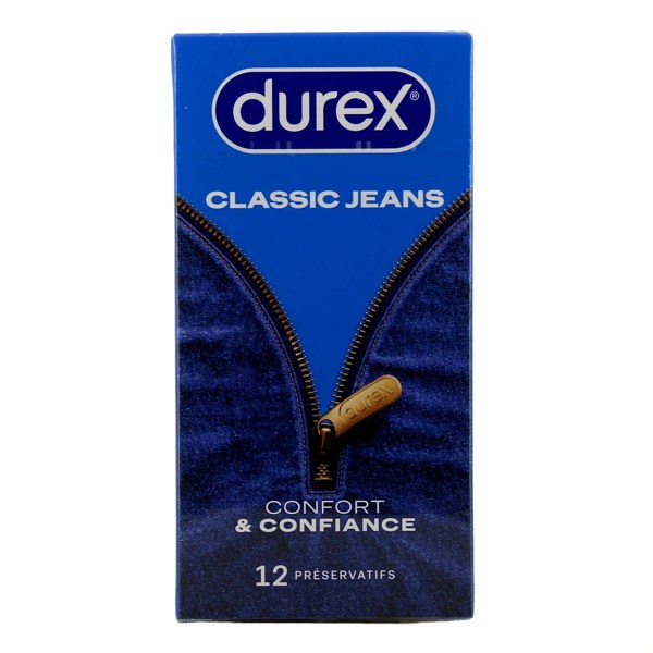 Durex Classic Jeans préservatifs — boîte de 12