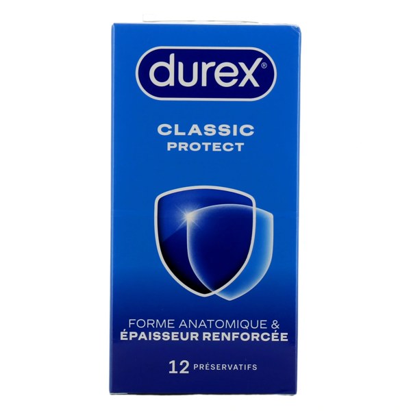 Durex préservatifs Classic Protect — boîte de 12