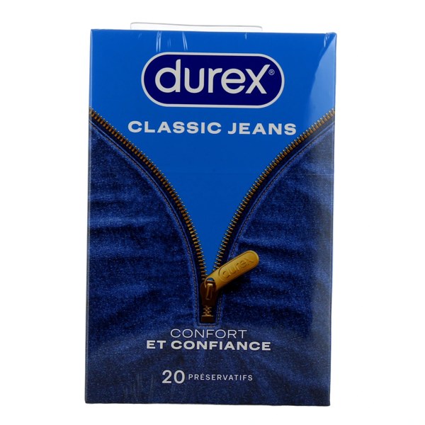 Durex Classic Jeans préservatifs — boîte de 20