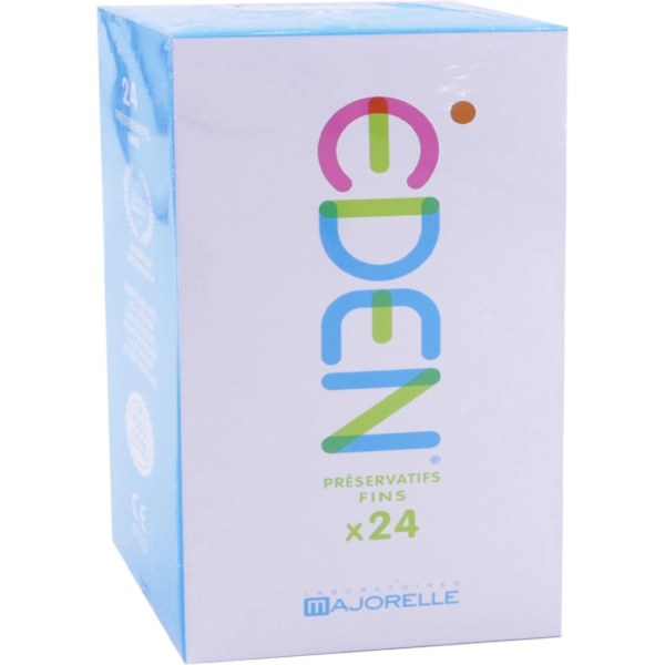Eden préservatifs fins lubrifiés — boîte de 24