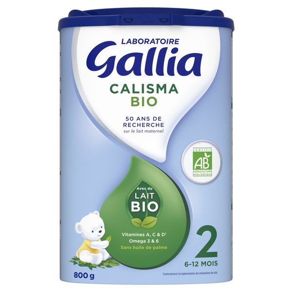CALISMA 2E AGE LAIT PDR BIO 800G