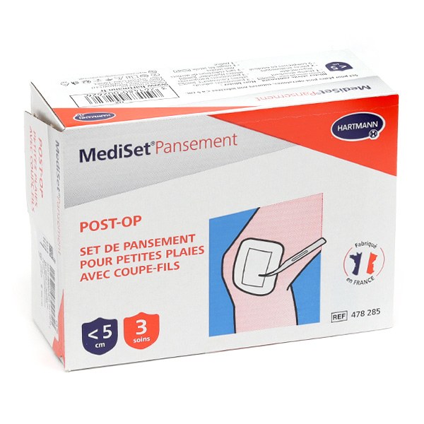 MEDISET PANS POST-OP PET/PLAIE X3