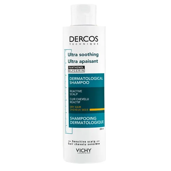 Vichy Dercos shampooing ultra-apaisant cheveux secs — 200 ml