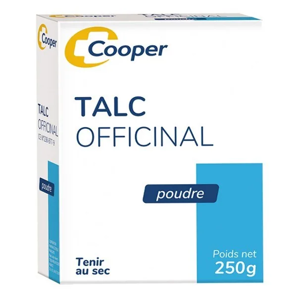 Cooper talc officinal — boîte poudreuse de 250 g