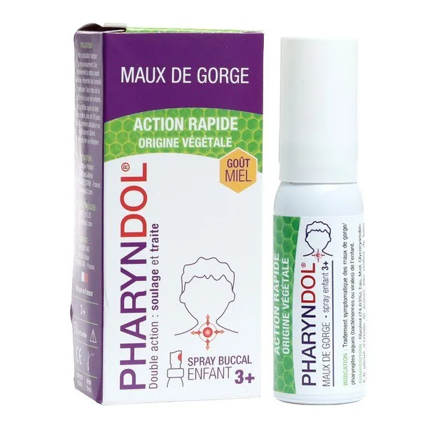 Pediact Pharyndol enfant spray pour la gorge — 20 ml