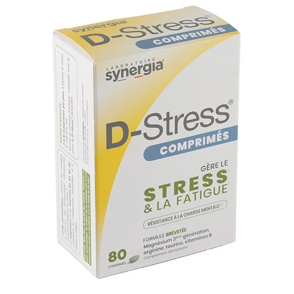 Synergia D-Stress comprimés — boîte de 80