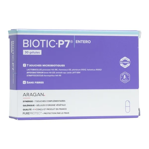 Aragan Biotic P7 Entéro gélules — boîte de 30