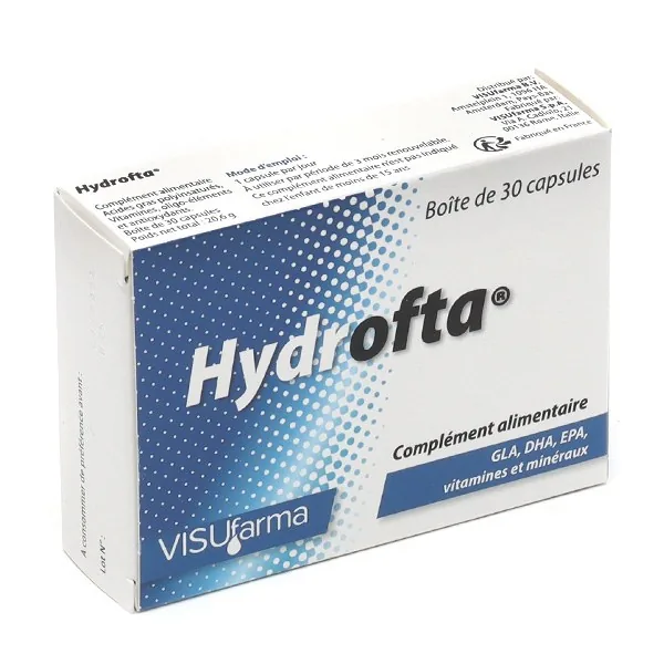 Visufarma Hydrofta — boîte de 30 capsules