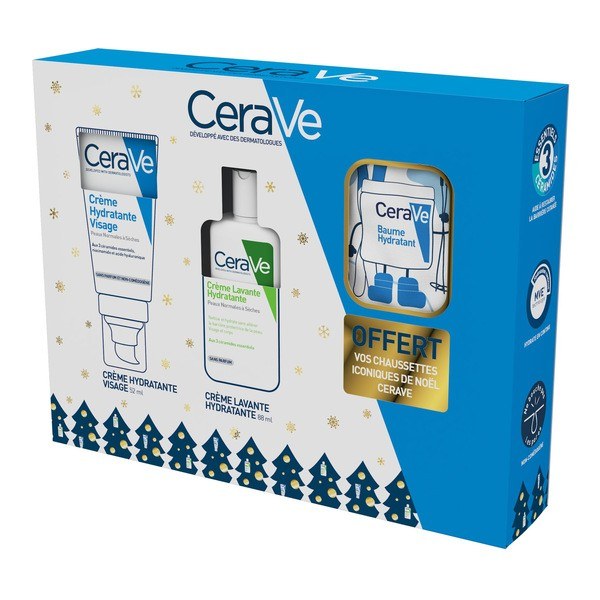 Cerave cr hydr visage 52 ml+lavant