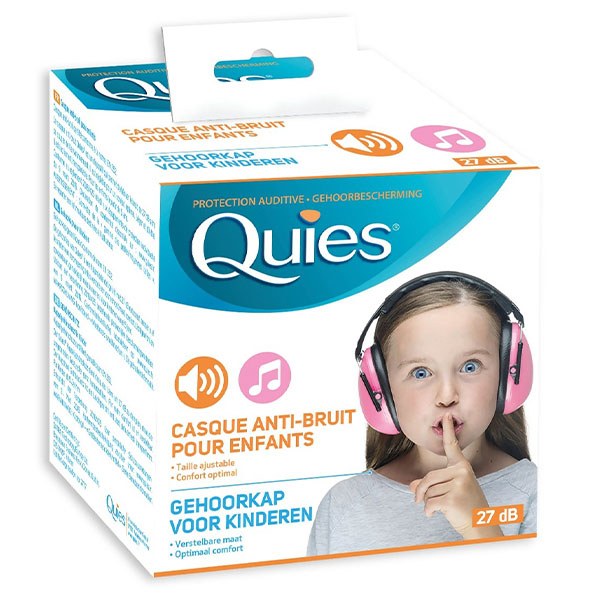 QUIES CASQUE ENF A/BRUIT VERT