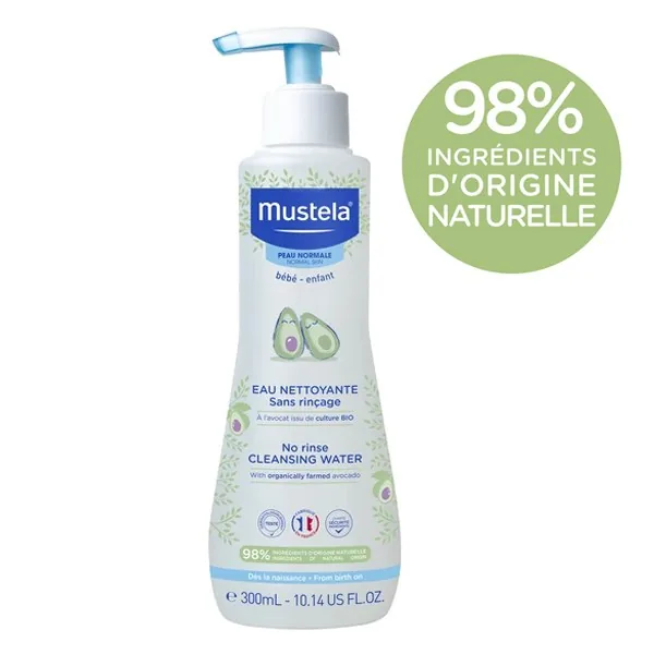 Mustela eau nettoyante sans rinçage — 500 ml
