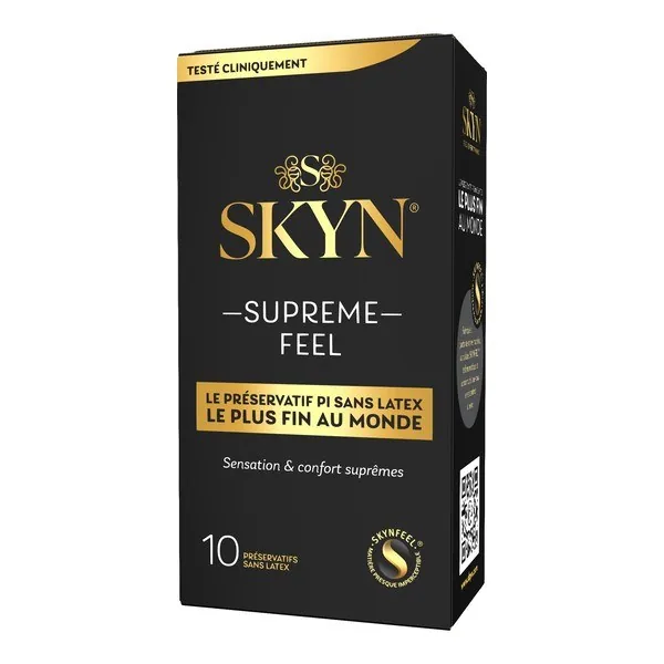 SKYN préservatifs Supreme Feel sans latex — boîte de 10