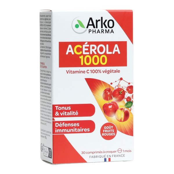 AZINC NATUREL ACEROLA 1000 CPR 30