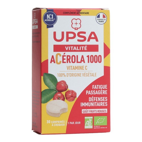 UPSA ACEROLA 1000 BIO CPR CROQ 30