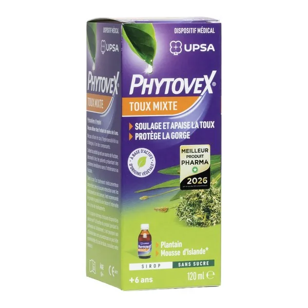 Phytovex sirop pour la toux mixte sans sucre
