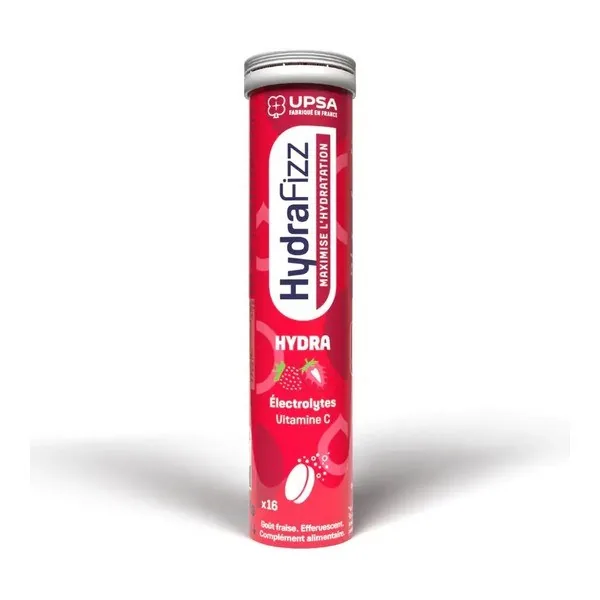 Hydrafizz Hydra thé pêche comprimés effervescents — boîte de 16