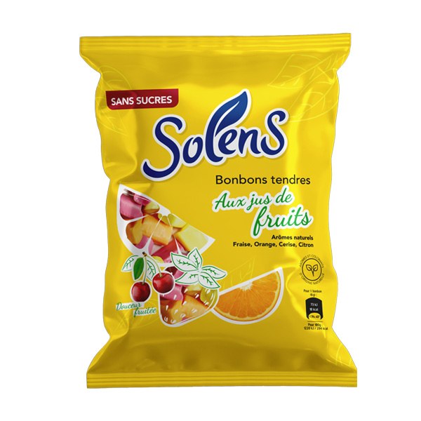 SOLENS S/SUC BONBON FRUIT SACH100G