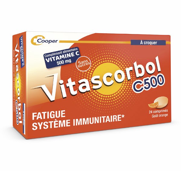 VITASCORBOL C 500 CPR A CROQ 24X2