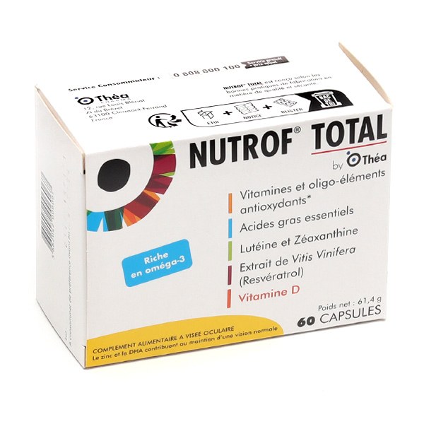 NUTROF TOTAL CAPS 180