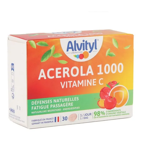 Alvityl Acérola 1000 vitamine C à croquer — 30 comprimés