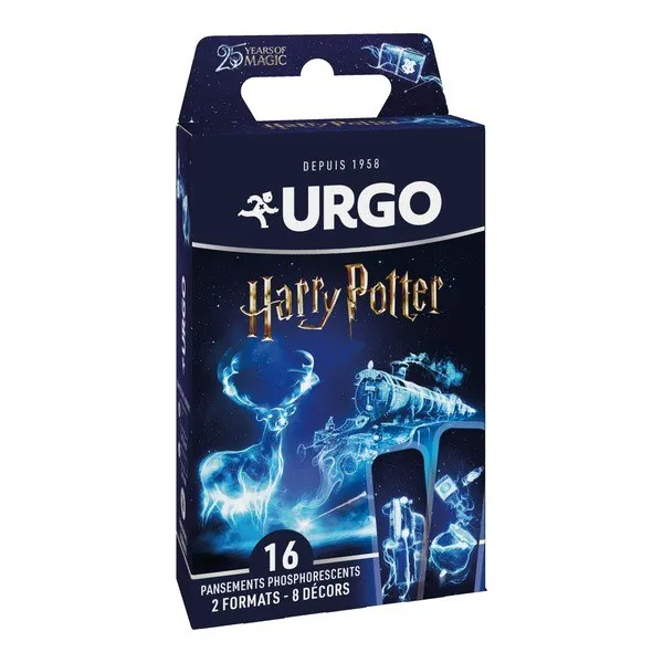 Urgo pansements phosphorescents Harry Potter — boîte de 16