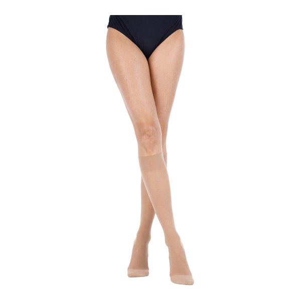 Chaussettes de contention Actys 20 femme — Classe 2 — Beige clair — T3 Court