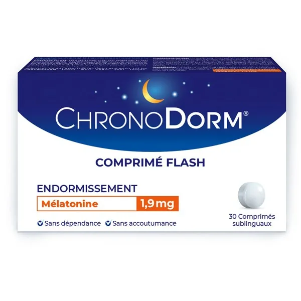 Chronodorm Mélatonine 1,9 mg comprimés — boîte de 30