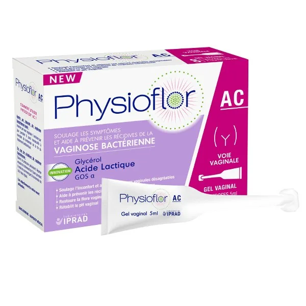Physioflor AC gel vaginal en unidoses — boîte de 8 × 5 ml