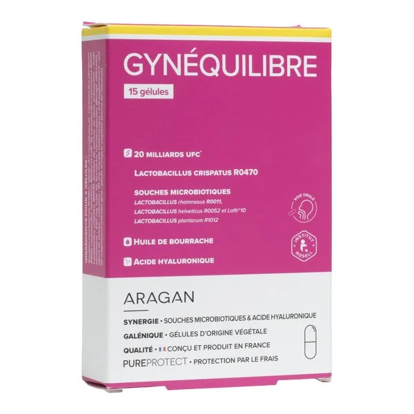 Aragan Gynéquilibre — boîte de 15 gélules