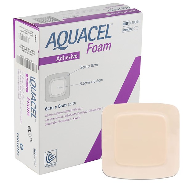 Aquacel foam adh 8x 8 cm 10