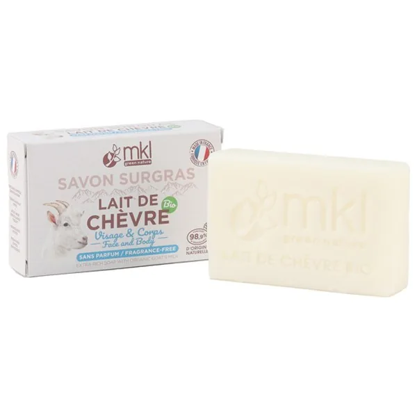 MKL savon surgras au lait de chèvre bio — douceur de lait, 100 g