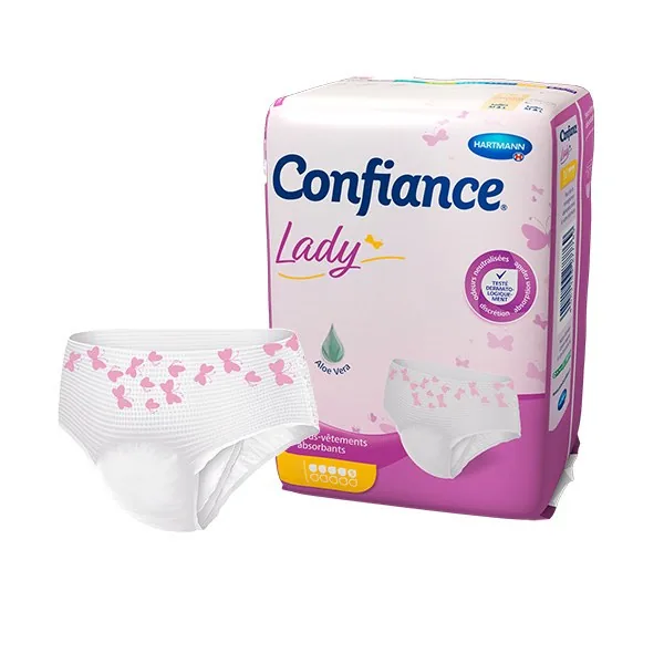Confiance Lady slip absorbant 5 gouttes — taille M, paquet de 8