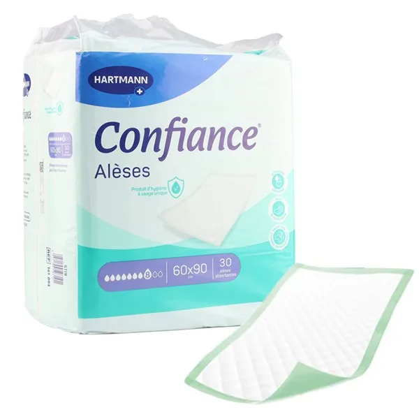 Confiance alèses absorbantes 5 gouttes — sachet de 30