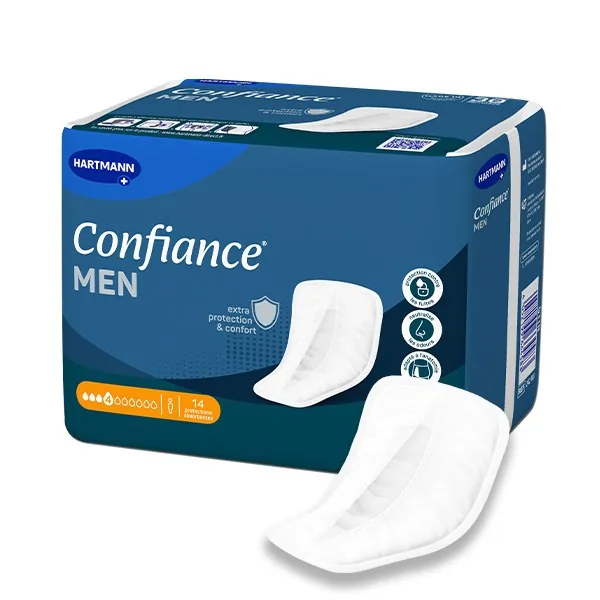 Confiance Men protections absorption 4 gouttes — sachet de 14