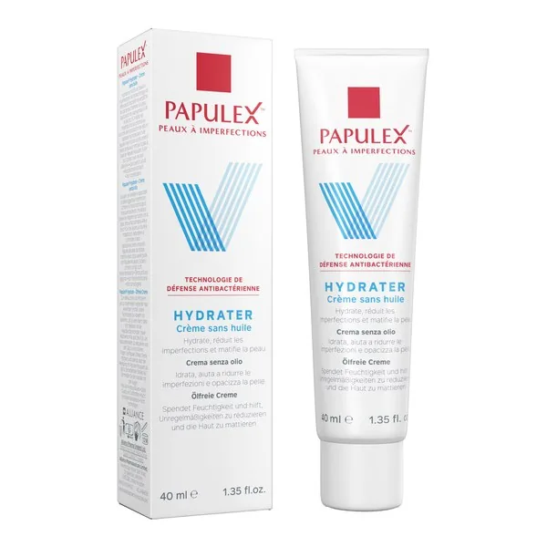 Papulex crème peaux jeunes sans huile — tube de 40 ml