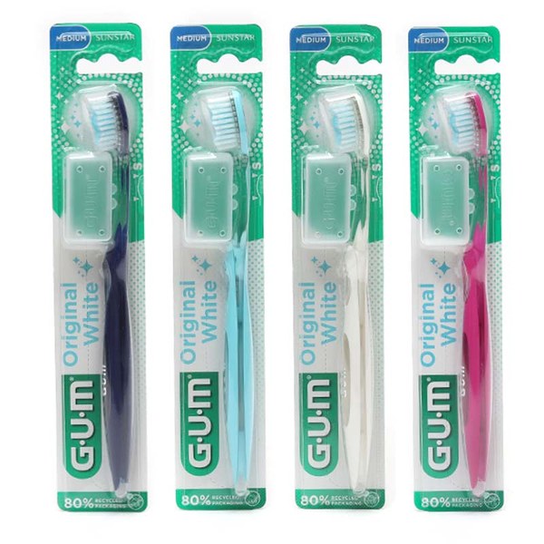 GUM BDENT ORIGINAL WHITE MEDIUM 56