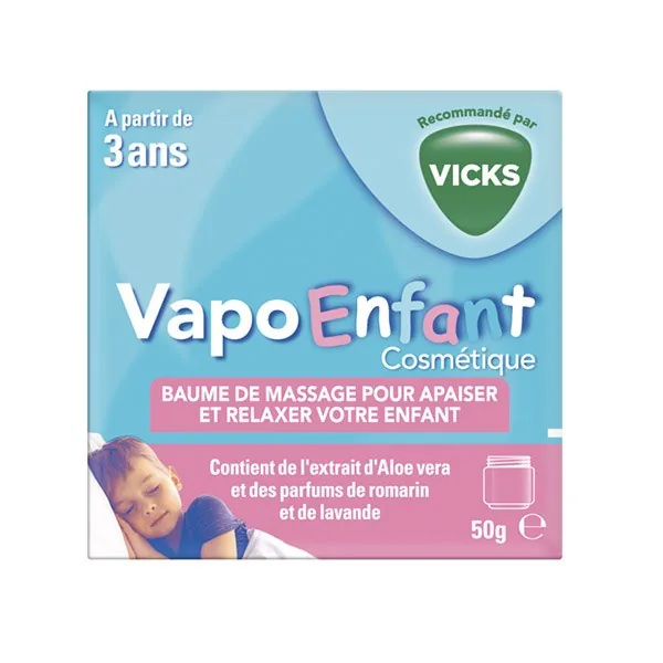 Vicks VapoEnfant baume de massage — pot de 50 g