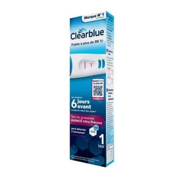 Clearblue test de grossesse détection précoce — boîte de 2