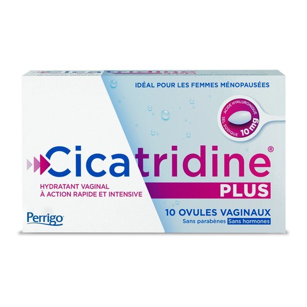 CICATRIDINE PLUS OVULE VAGINAL 10