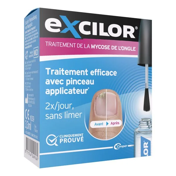 Excilor solution pour les ongles — flacon de 3,3 ml