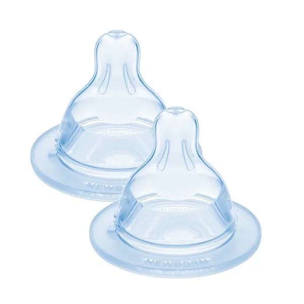 MAM tétines Silk en silicone — débit 0, lot de 2